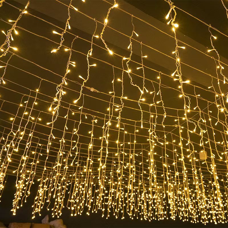 LuminaCascade | Splendide luci a forma di ghiacciolo per feste da esterno impermeabili 0