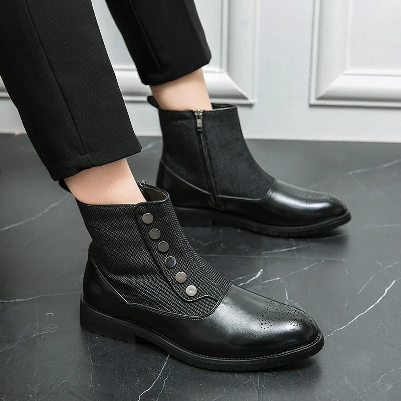 Luxuriöse Leder Herrenstiefel - Levi 0