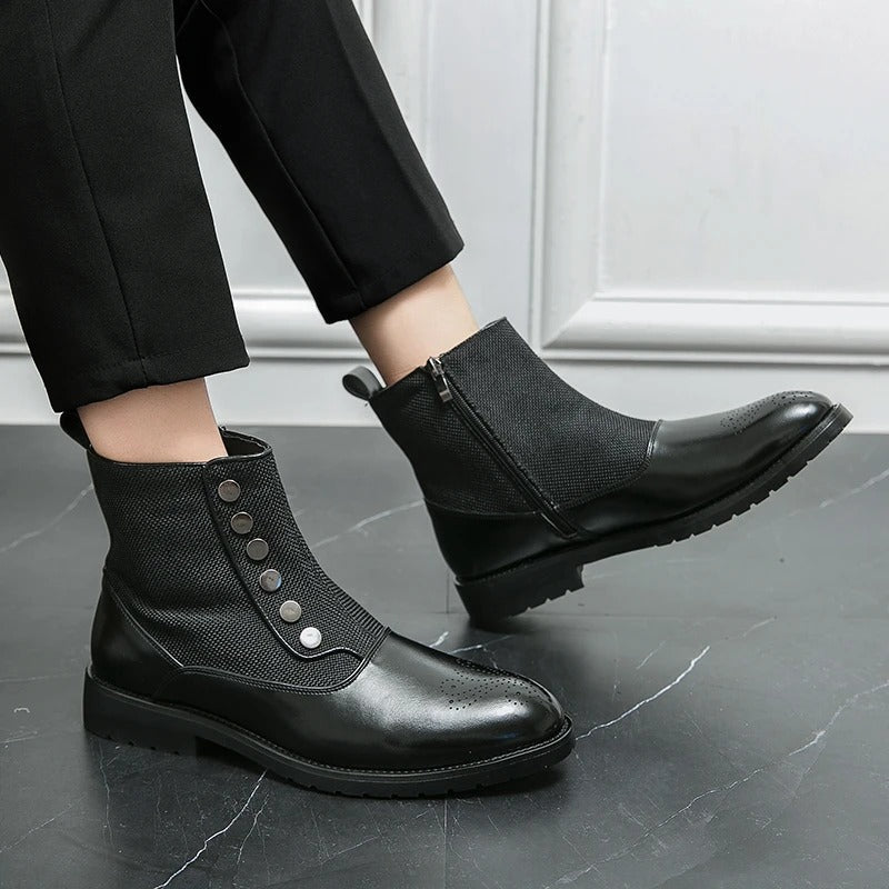 Luxuriöse Leder Herrenstiefel - Levi 2