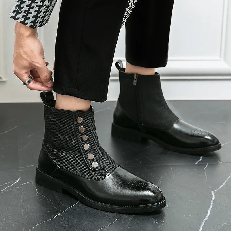 Luxuriöse Leder Herrenstiefel - Levi 3