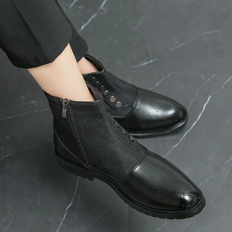 Luxuriöse Leder Herrenstiefel - Levi 4