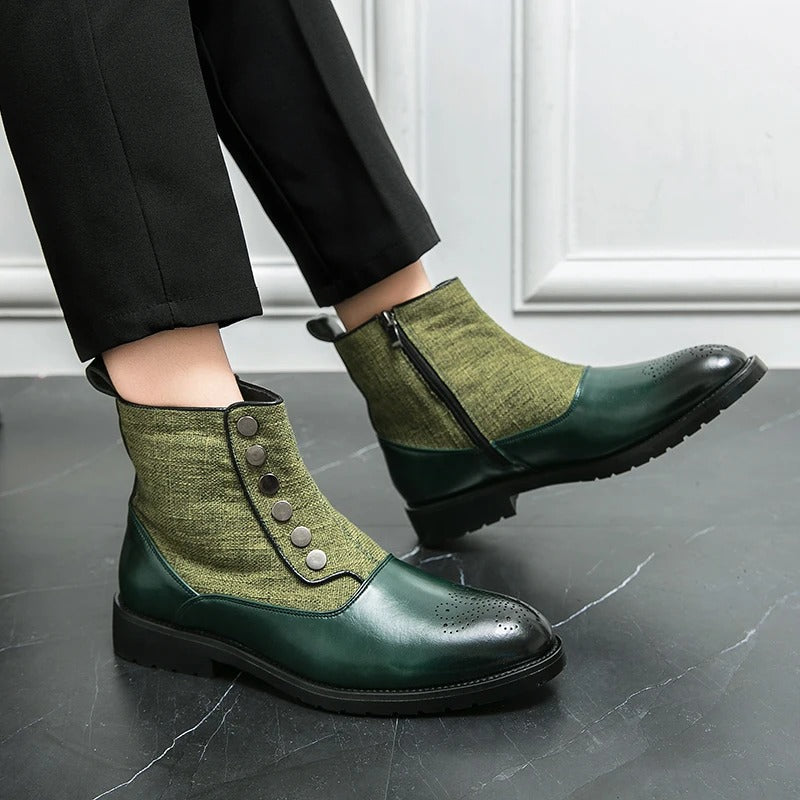 Luxuriöse Leder Herrenstiefel - Levi 8