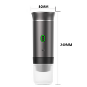 Macchina per caffè espresso elettrica portatile: macchina 3 in 1 per capsule e polvere per un caffè fresco in qualsiasi momento, in viaggio o alla guida. 6