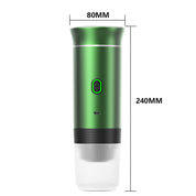 Macchina per caffè espresso elettrica portatile: macchina 3 in 1 per capsule e polvere per un caffè fresco in qualsiasi momento, in viaggio o alla guida. 7