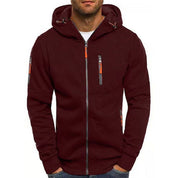Maglione Uomo con Cappuccio e Zip Lavorato a Maglia Casual e Confortevole 4