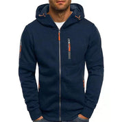 Maglione Uomo con Cappuccio e Zip Lavorato a Maglia Casual e Confortevole 7