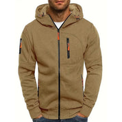 Maglione Uomo con Cappuccio e Zip Lavorato a Maglia Casual e Confortevole 8
