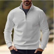Maglione casual con mezza zip | Maglia morbida, traspirante, ideale per vestirsi a strati 3