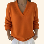 Maglione da Donna Elegante con Scollo a V per Stile e Comfort, Perfetto per Ogni Occasione - Maglioni Donna Trendy 4