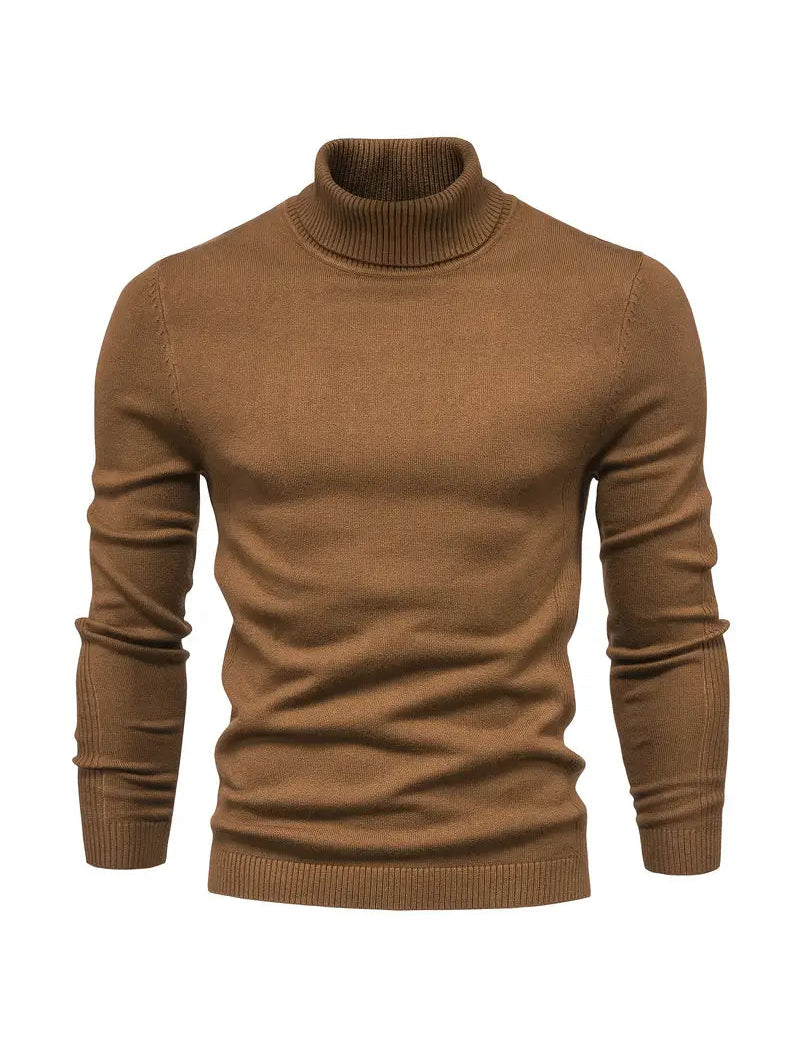 Maglione dolcevita da uomo - Vestibilità slim - Maglia morbida - Manica lunga - Abbigliamento casual elegante 7