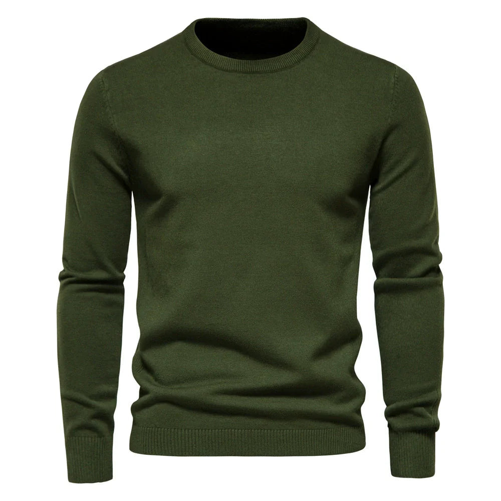 Maglione girocollo da uomo – Vestibilità regolare – Manica lunga – Maglione lavorato a maglia morbido e caldo 1