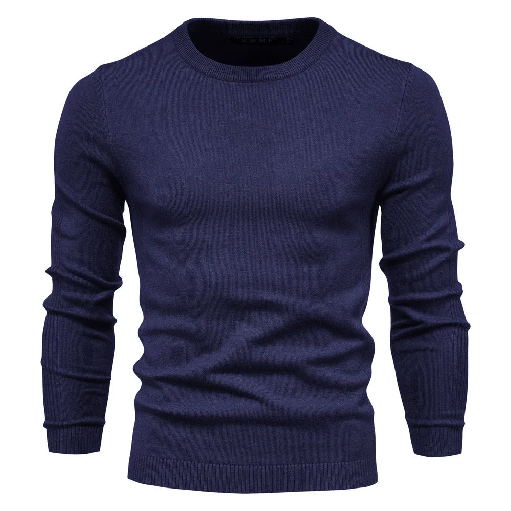 Maglione girocollo da uomo – Vestibilità regolare – Manica lunga – Maglione lavorato a maglia morbido e caldo 4