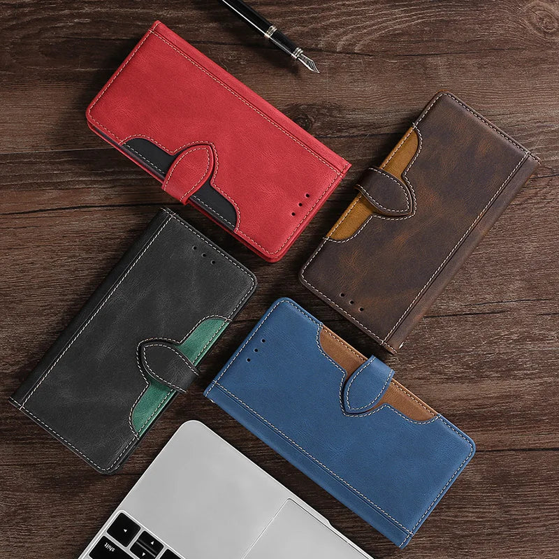 Magnetische Leder Wallet Case für iPhone mit Kartenlagerung 1
