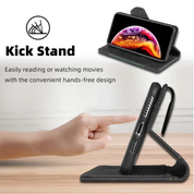Magnetische Leder Wallet Case für iPhone mit Kartenlagerung 3
