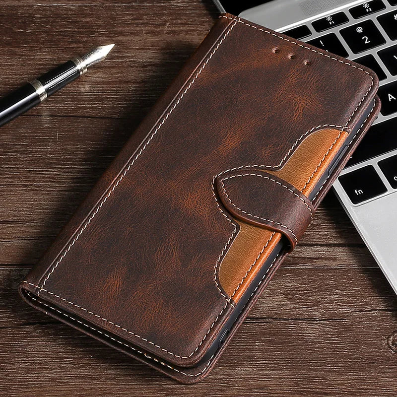 Magnetische Leder Wallet Case für iPhone mit Kartenlagerung 8