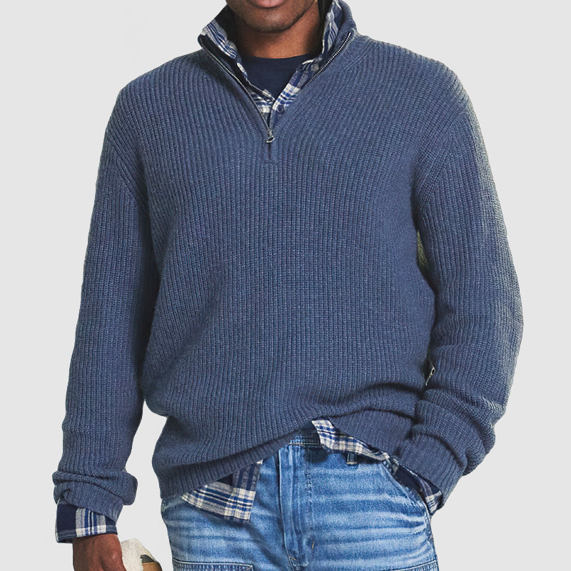Mark | Maglione lavorato a maglia con cerniera a un quarto Heritage 2