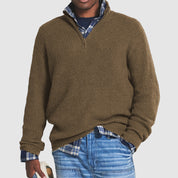 Mark | Maglione lavorato a maglia con cerniera a un quarto Heritage 3