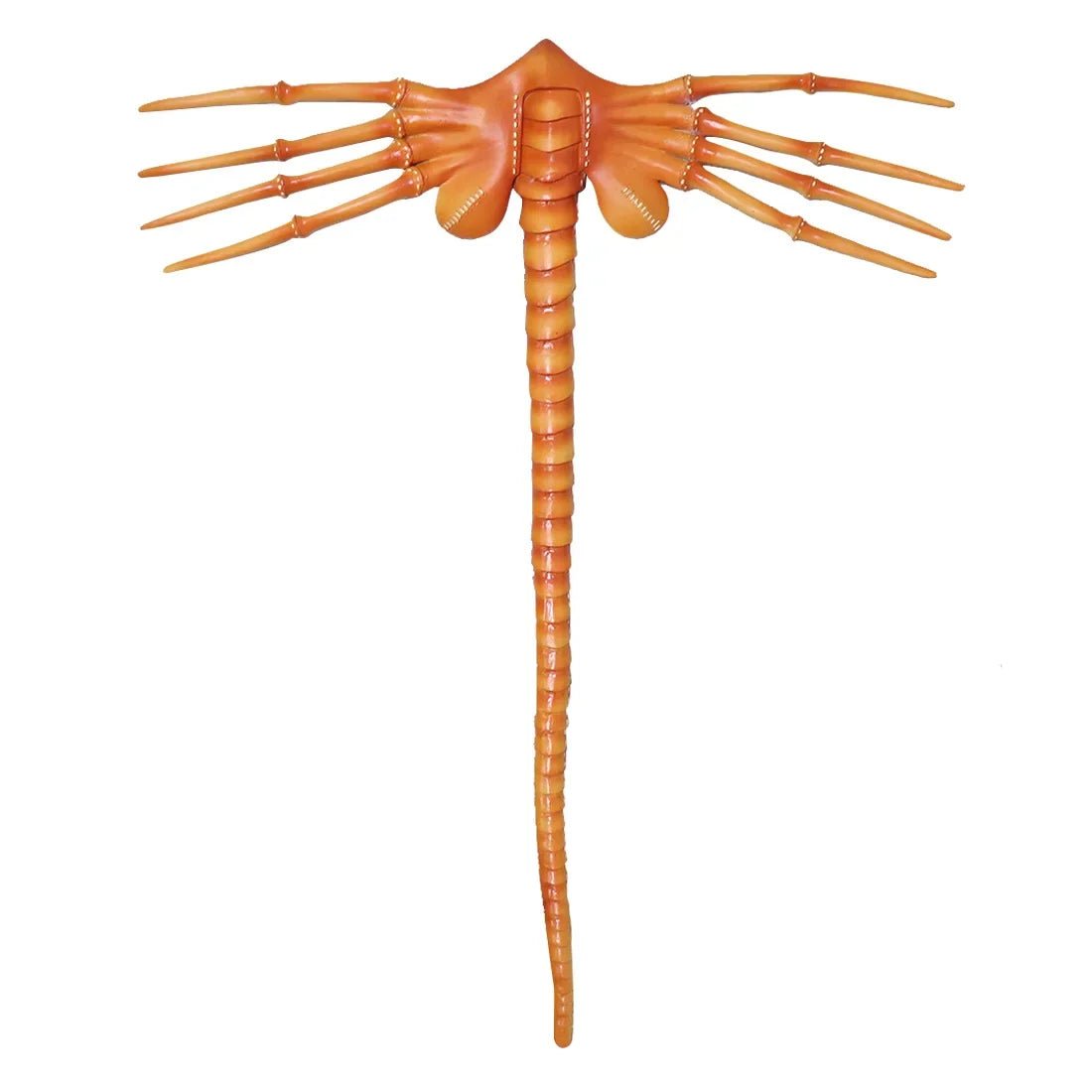 Maschera da insetto spaventosa in gomma horror a mezza faccia - Maschera da alieno per Halloween, costume da scorpione, accessorio per feste e cosplay 7
