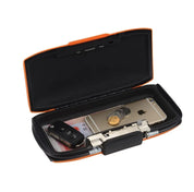 Mini cassaforte di sicurezza portatile – Scatola portaoggetti con serratura a password e cavo metallico per gioielli, carte, contanti e sicurezza del telefono in movimento 3