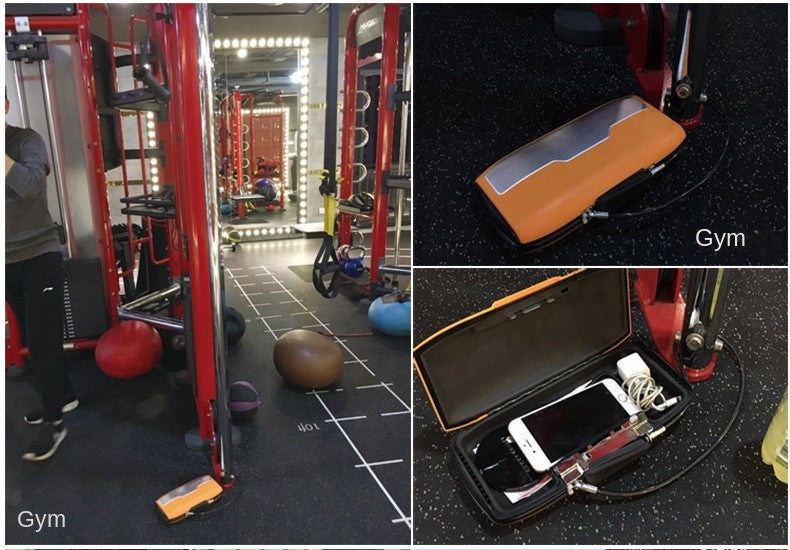 Mini cassaforte di sicurezza portatile – Scatola portaoggetti con serratura a password e cavo metallico per gioielli, carte, contanti e sicurezza del telefono in movimento 4