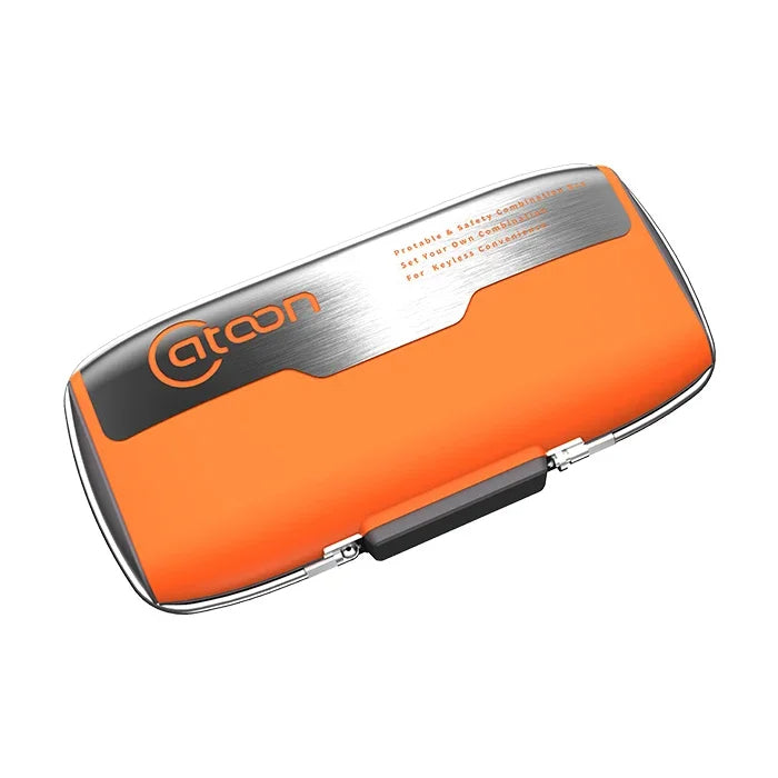 Mini cassaforte di sicurezza portatile – Scatola portaoggetti con serratura a password e cavo metallico per gioielli, carte, contanti e sicurezza del telefono in movimento 6
