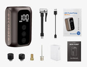 Mini pompa ad aria wireless – Gonfiatore portatile per pneumatici ad alta pressione da 100 PSI con batteria ricaricabile per biciclette, auto e viaggi 7