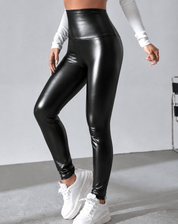 LAYLA | Leggings autunnali in pelle leggera da donna