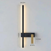 Moderne LED-Wandleuchte mit Leselicht 0