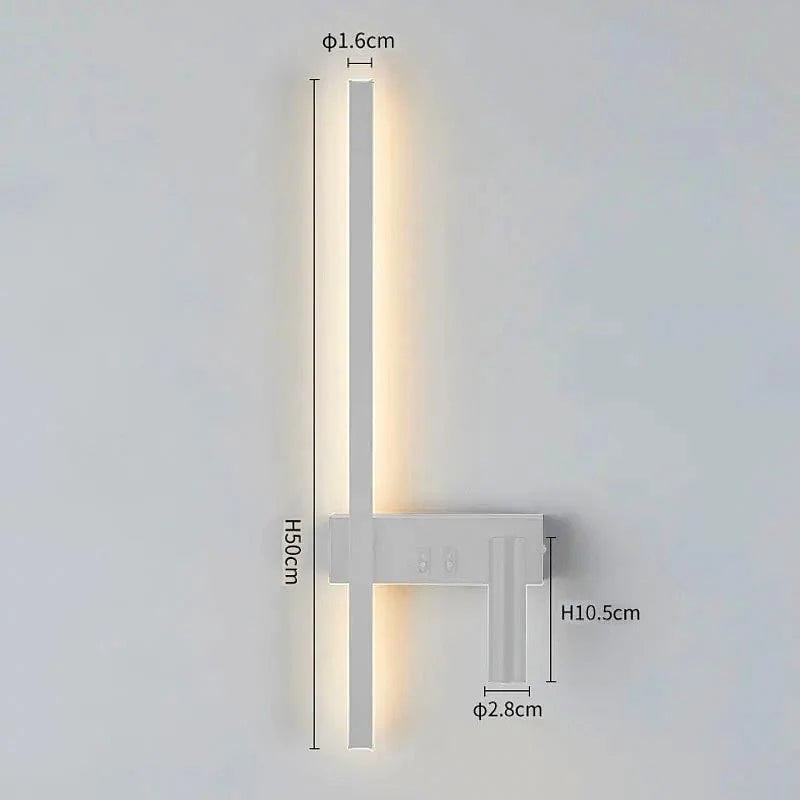 Moderne LED-Wandleuchte mit Leselicht 11