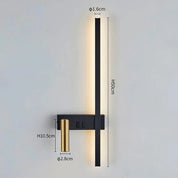 Moderne LED-Wandleuchte mit Leselicht 7
