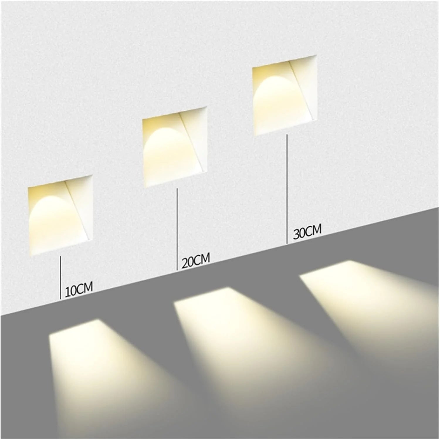 Nordic Rahmenloser Edelstahl Treppen LED Wand 1-Licht 6