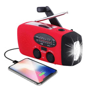 Notfallradio mit Powerbank | Kurbelradio mit Solar | USB & LED-Taschenlampe | CrankPower 0