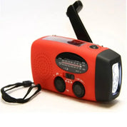 Notfallradio mit Powerbank | Kurbelradio mit Solar | USB & LED-Taschenlampe | CrankPower 4