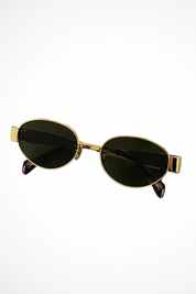 Occhiali Da Sole Donna Ovali In Metallo Con Lenti Scure - Stile Minimalista Elegante E Chic 3