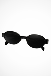 Occhiali Da Sole Donna Ovali In Metallo Con Lenti Scure - Stile Minimalista Elegante E Chic 4