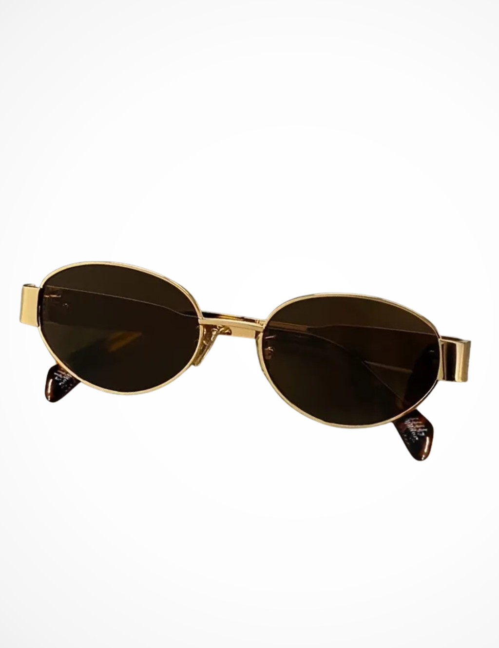 Occhiali Da Sole Donna Ovali In Metallo Con Lenti Scure - Stile Minimalista Elegante E Chic 6
