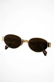 Occhiali Da Sole Donna Ovali In Metallo Con Lenti Scure - Stile Minimalista Elegante E Chic 6
