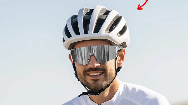 Occhiali da sole da uomo per ciclismo all'aperto - Occhiali protettivi UV400 per mountain bike e ciclismo su strada 5