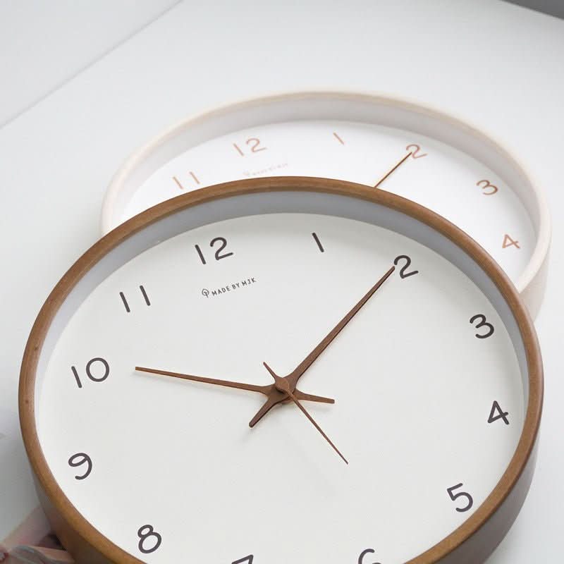 Orologio da parete analogico silenzioso in legno massello 2