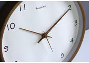 Orologio da parete analogico silenzioso in legno massello 5