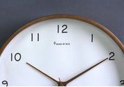 Orologio da parete analogico silenzioso in legno massello 6