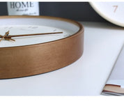 Orologio da parete analogico silenzioso in legno massello 7