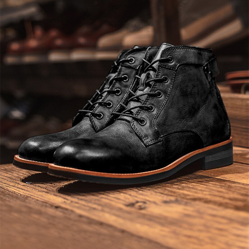 Orthopädische Leder Herrenstiefel - Atlas 0