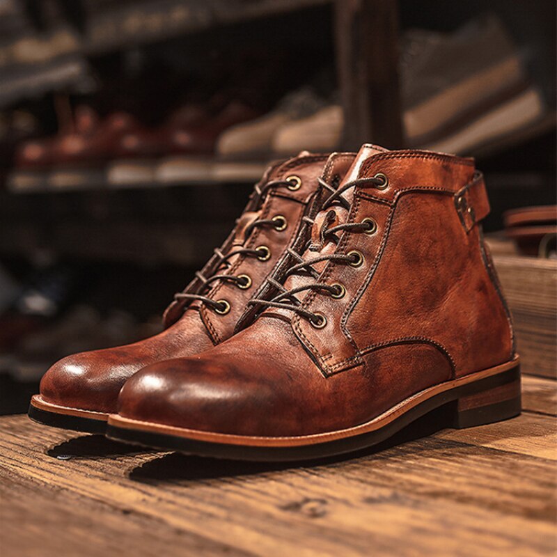 Orthopädische Leder Herrenstiefel - Atlas 1