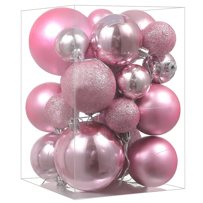 Palline decorative | Set di ornamenti da appendere all'albero per decorazioni natalizie 6