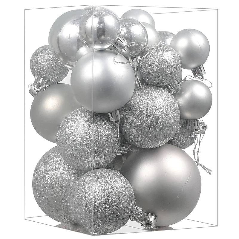 Palline decorative | Set di ornamenti da appendere all'albero per decorazioni natalizie 9