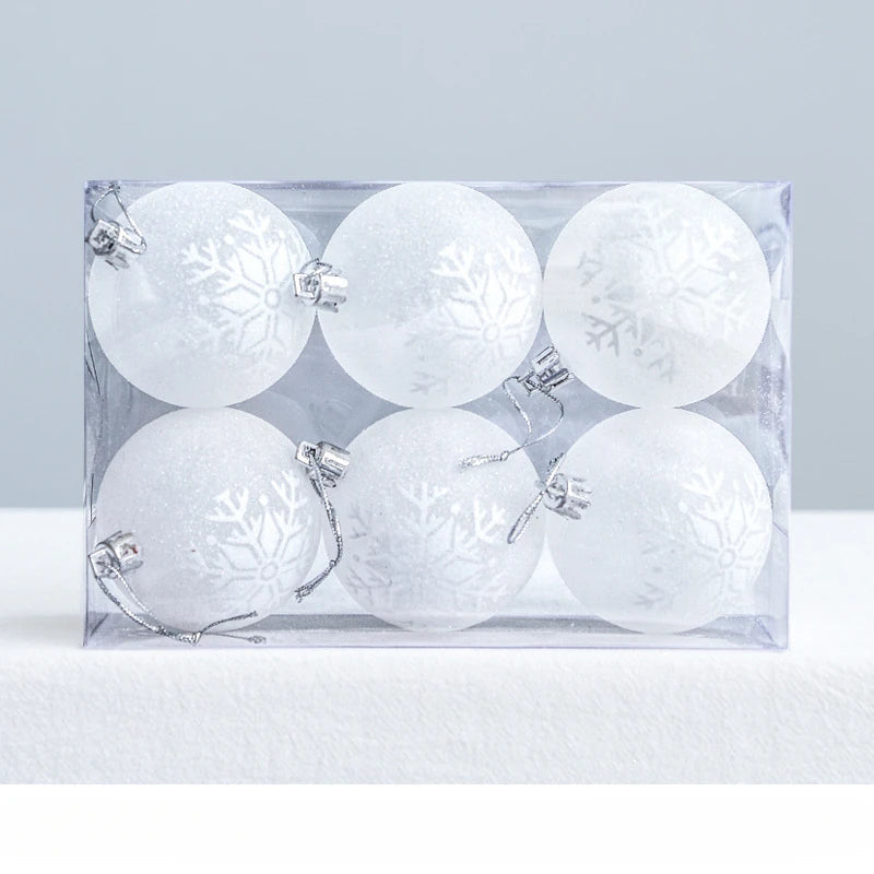 Palline di Natale SnowGlobe | Decorazioni natalizie sospese con lucentezza 0