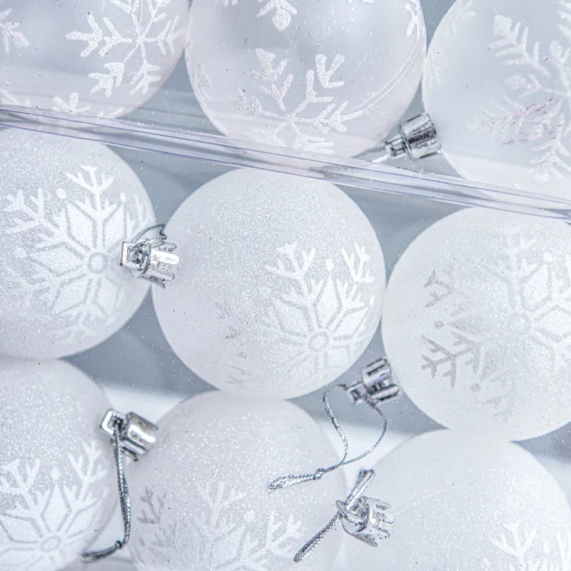 Palline di Natale SnowGlobe | Decorazioni natalizie sospese con lucentezza 1
