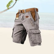 Pantaloncini Da Uomo Cargo Con Multitasche E Lunghezza Al Ginocchio - Pantaloni Corti Uomo Versatili Per Ogni Occasione 0