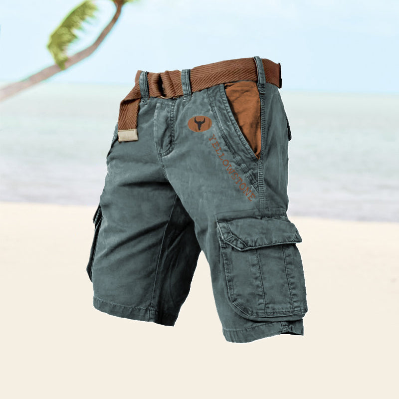 Pantaloncini Da Uomo Cargo Con Multitasche E Lunghezza Al Ginocchio - Pantaloni Corti Uomo Versatili Per Ogni Occasione 4